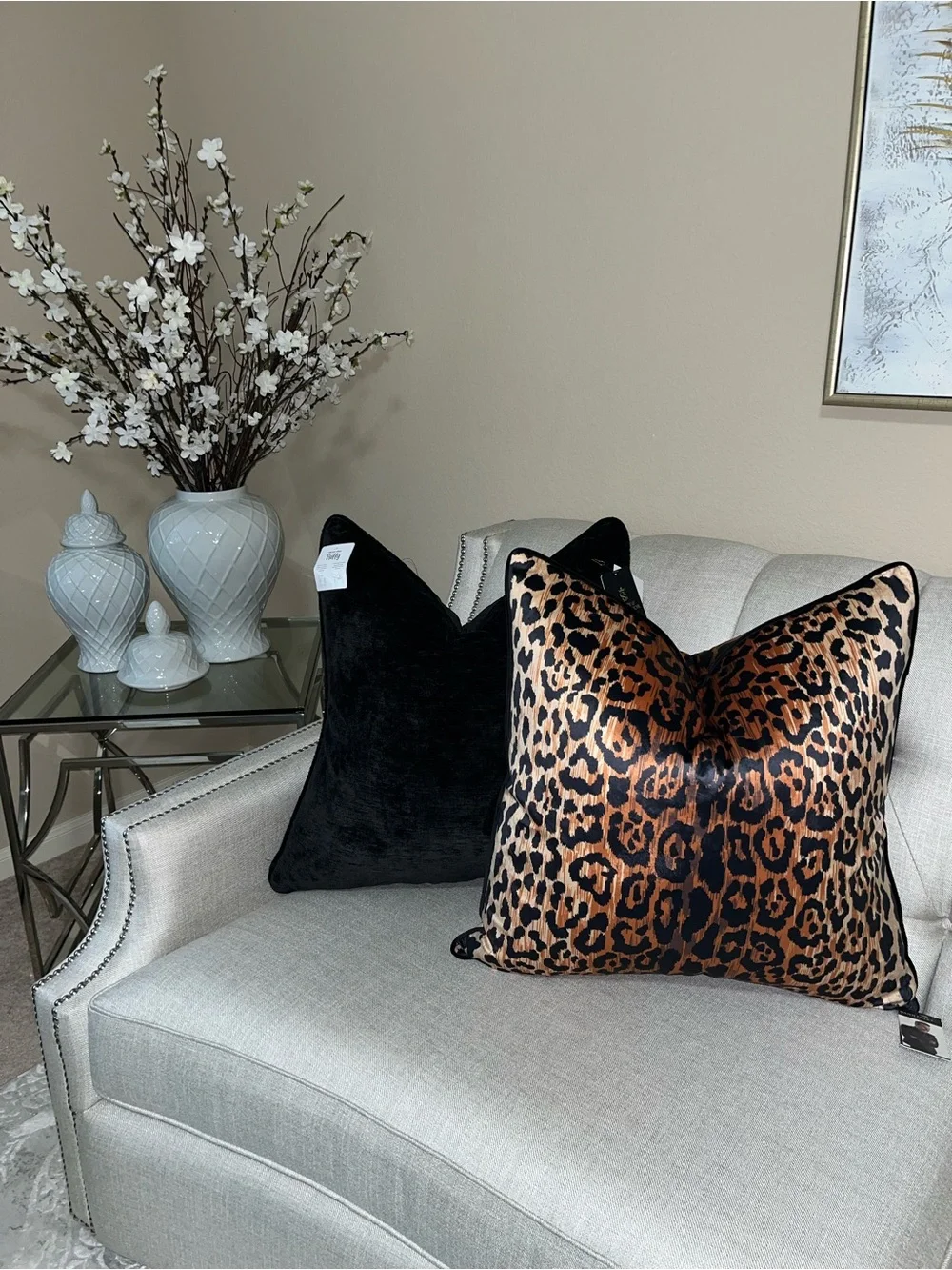 1-Dann Foley Lifestyle luxury velvet Cheetah Print design decorative pillow